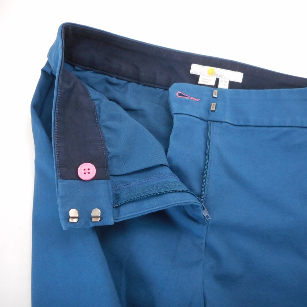 Boden Women's size US 4R Blue Pants Ankle Career Office Casual Pockets - Picture 8 of 9